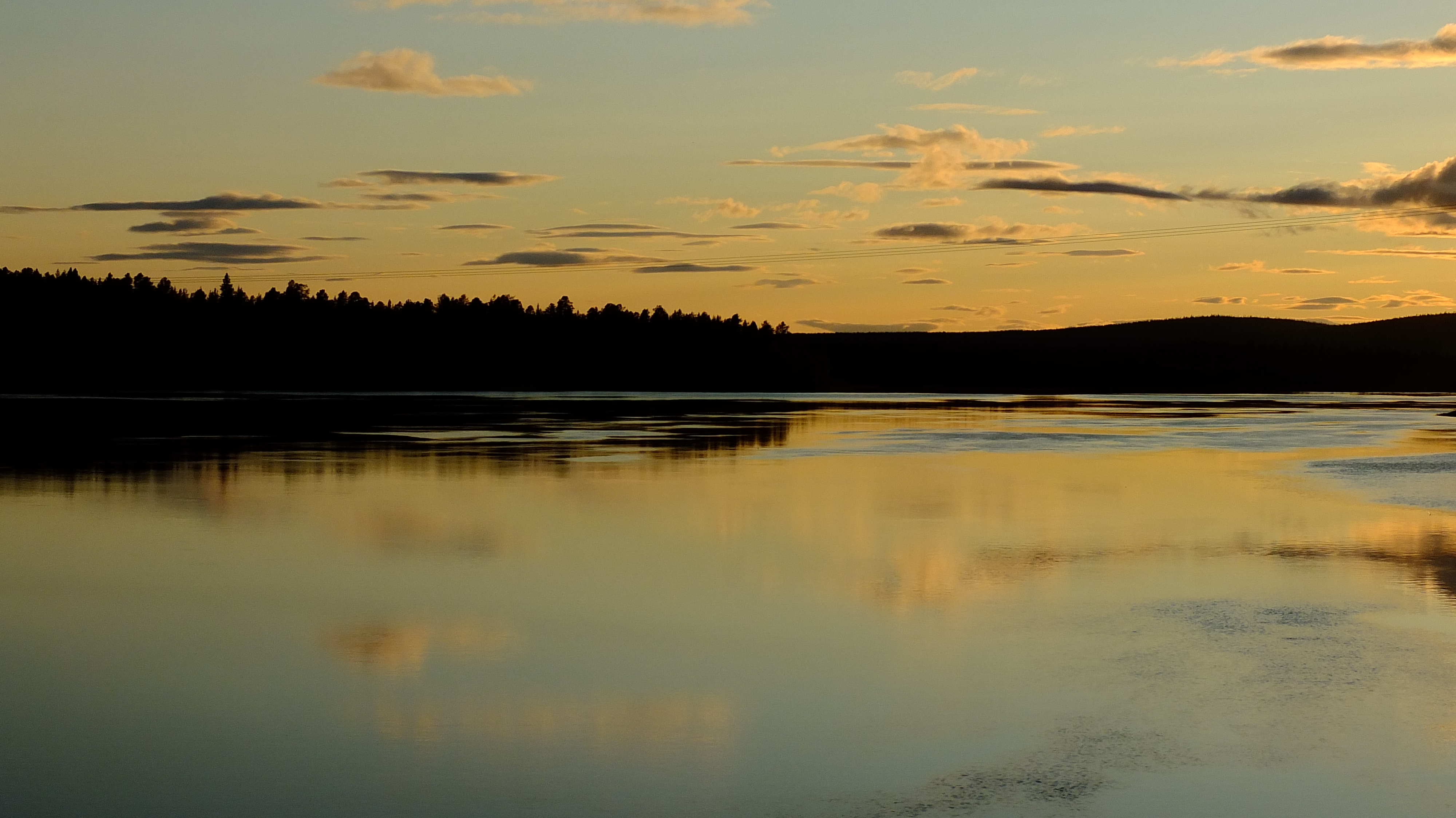 Sundown in Nordschweden